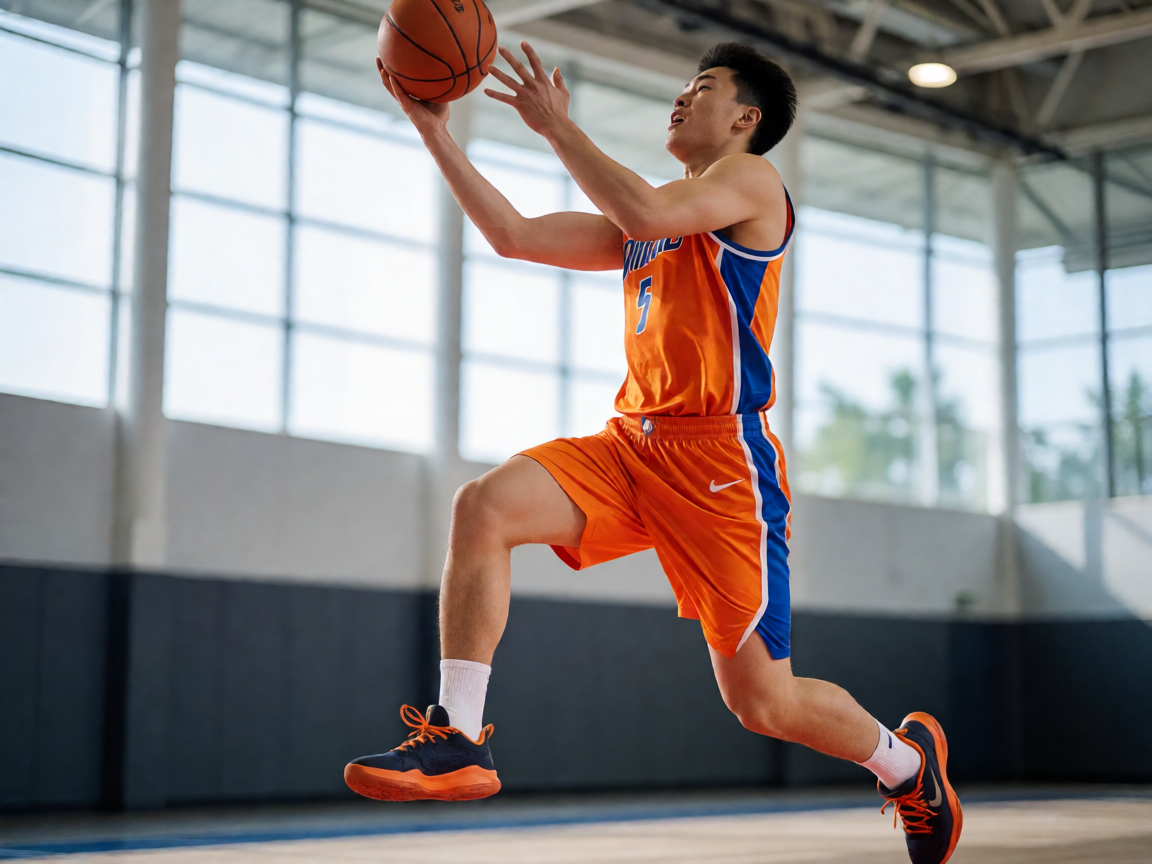 NBA篮球比赛中球员突破上篮的精彩瞬间